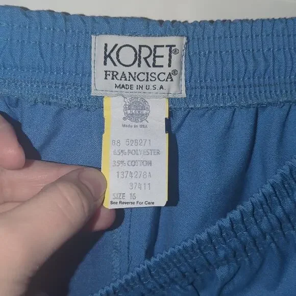NWT Koret Francisca 16  Blue Drawstring Pants/Trousers [0200] - Picture 6 of 9